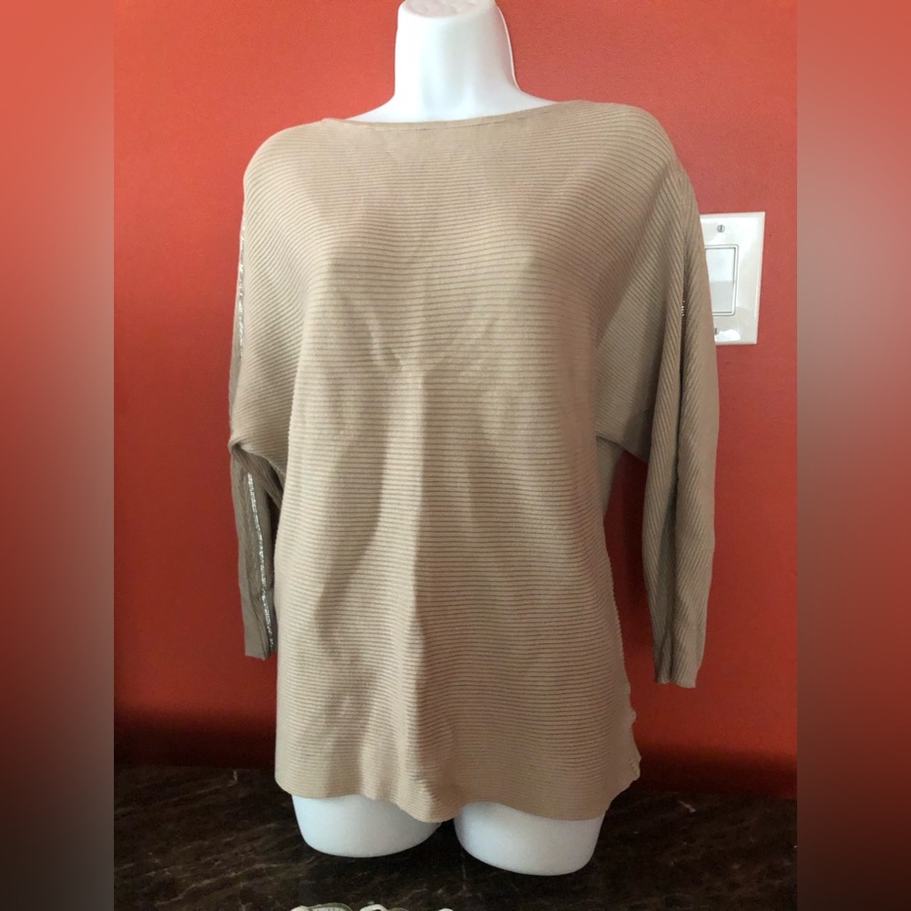 Beige top blouse